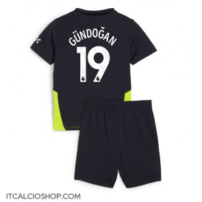 Manchester City Ilkay Gundogan #19 Seconda Maglia Bambino 2024-25 Manica Corta (+ Pantaloni corti)